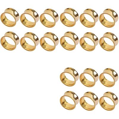J1UL1N 18 Pcs Napkin Rings Set Dining Table Setting Bridal Napkins Rings Glossy Napkin Holder Adornment