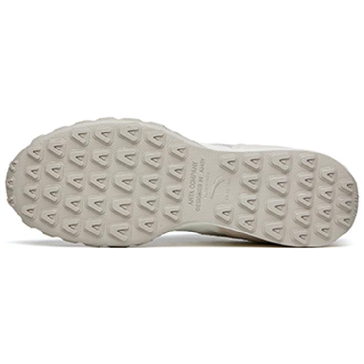 New Anta HERITAGE Anti Slip Wear Resistant Low Top Sports Casual Shoes Men's White Gray 112218856-1