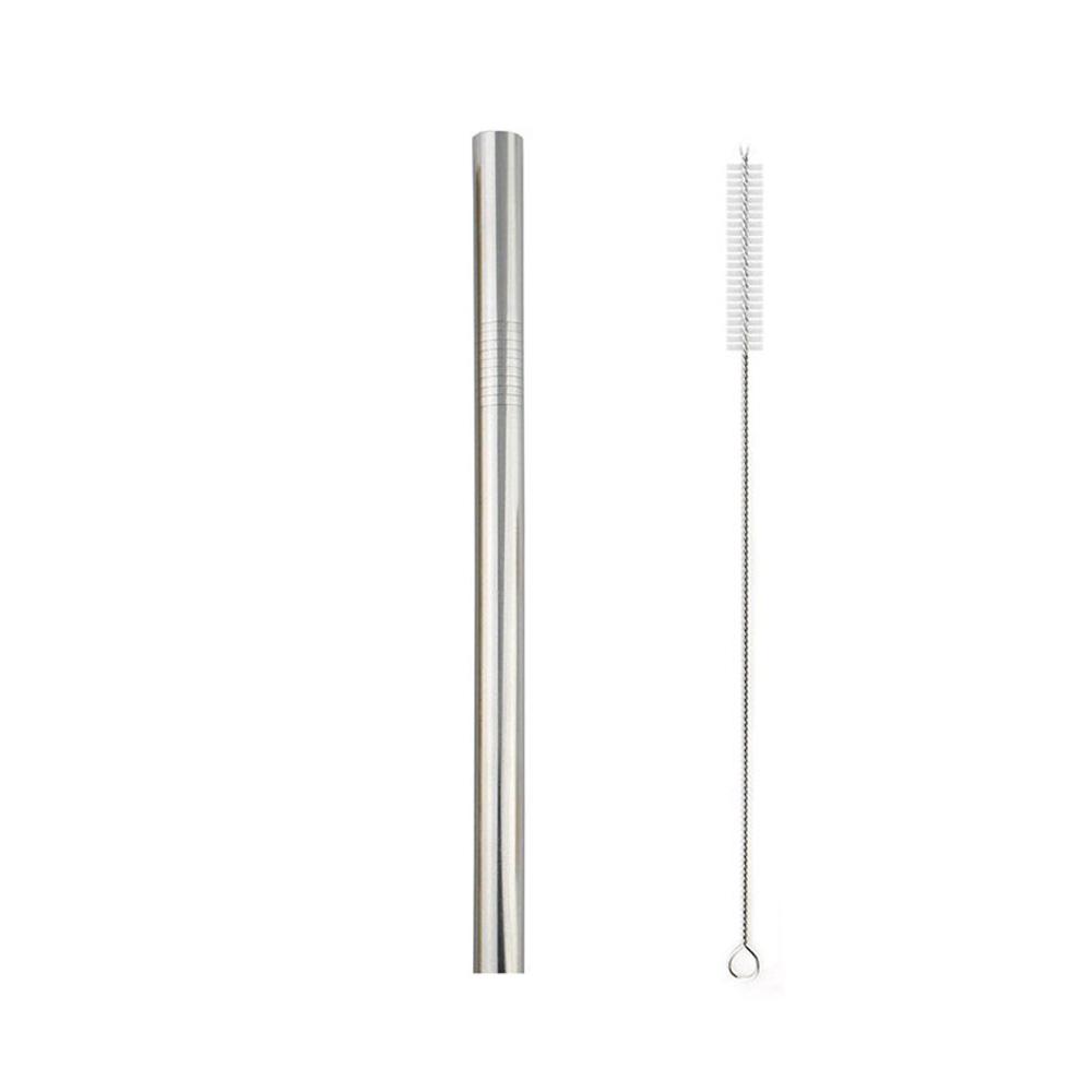 High Quality Metal Straw Stainless Steel Straw Reusable Drinking Straws Diameter 12mm Tube Smoothies Tapioca Pearls Bar Party