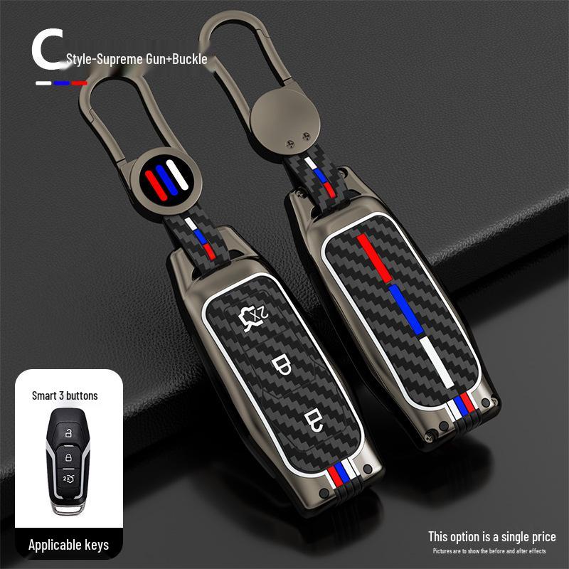 Compatible Key Case for Ford Edge 15/16/17/21, Mondeo, Everest, Plus Models
