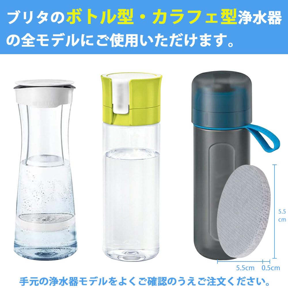 Improved Brita MicroDisc Cartridge KBMDCZ31 Replacement Water Compatible with Water and Water High PFOA and PFOS Pack of 2 Filter, Bottles, Carafes,