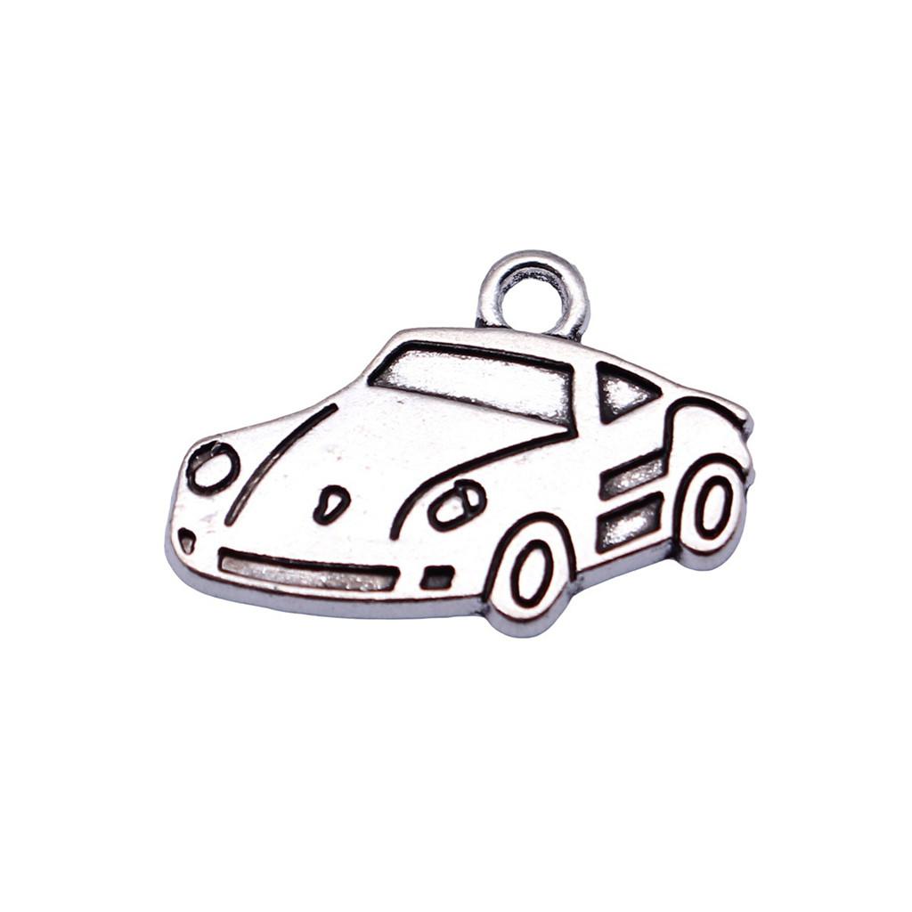 Airplane Charms Multi Color Alloy Car Pendants For Travel Themed Jewelry