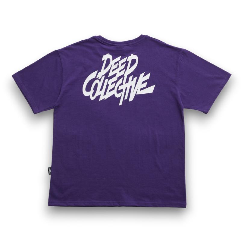 Deep Collective Signature Small Bag Logo Short Sleeve T-Shirt_Purple Purple/M