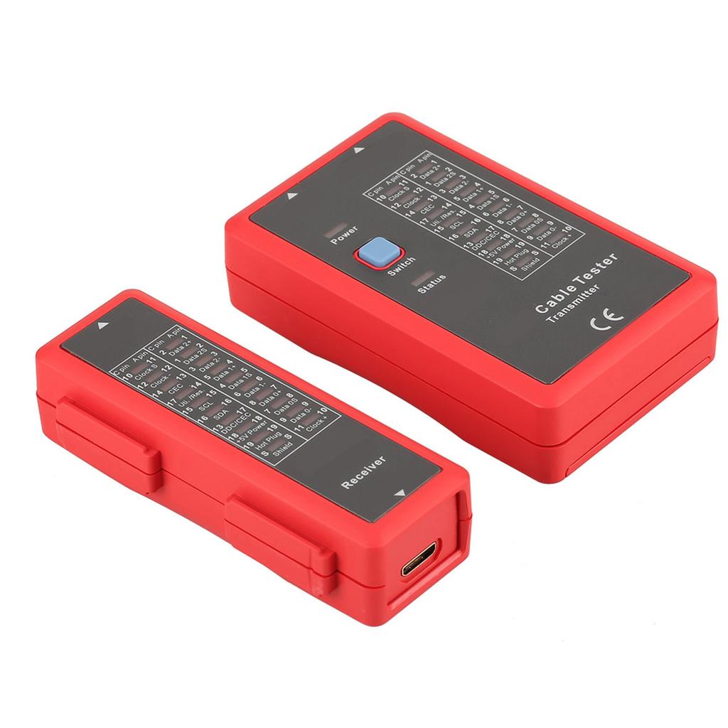 UT681 Data Cable Tester, Professional HD Cable Test Tool for 1.2VCelsius1.3VCelsius1.4VCelsius2.0V, Fast Scan Mode, Full Screen Mode, Low Voltage Prom