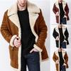 Men's European Style Faux Leather Shearling Coat - Autumn/Winter 2022