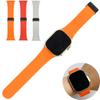 Luxury Silicone Sports Band for Apple Watch Ultra 2 49mm 10 46mm Magnetic Buckle Band for Iwatch Series 9 8 7 6 5 Se 45mm 44mm