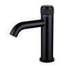 Brushed Gold Bathroom Basin Faucet Brass Push-Button Switch Deck mounting Faucet Single Hole Hot And Cold Basin Tap Black/Gray