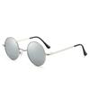 Retro European & American Round Polarized Sunglasses with Colorful Reflective Lenses for Men & Women - Model 8030