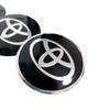 56mm Hliníková slitina logo Krytka středu kola Odznak nálepka Pro Toyota Prado Rav4 Yaris Hilux Prius Corolla Camry Příslušenství