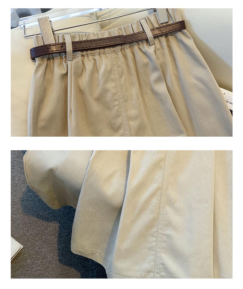 Pleated Midi Skirt - Women's Petite, Spring/Autumn Collection, Temperate OL Commute Style