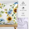 1Pc Small Sunflowers Pillow Cover For Home Living Room Bedroom Sofa Office Decorative Pillowcase Soft Throw Pillows 45X45Cm