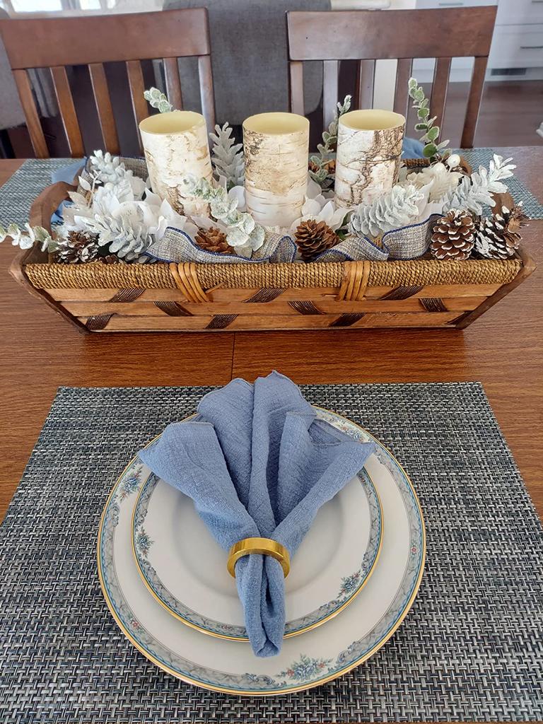 50pcs Cloth Napkins 100% Cotton  Gauze Fabric 30x30cm For Wedding Party Birthday Tea Towel Table Baby Shower Christmas Napkins