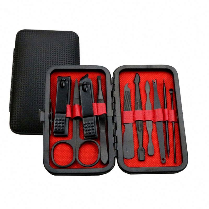 2025 New Hotsale Professional 4-Piece Mini Manicure Set Stainless Steel Nail Kit for Beginners with Leather Case