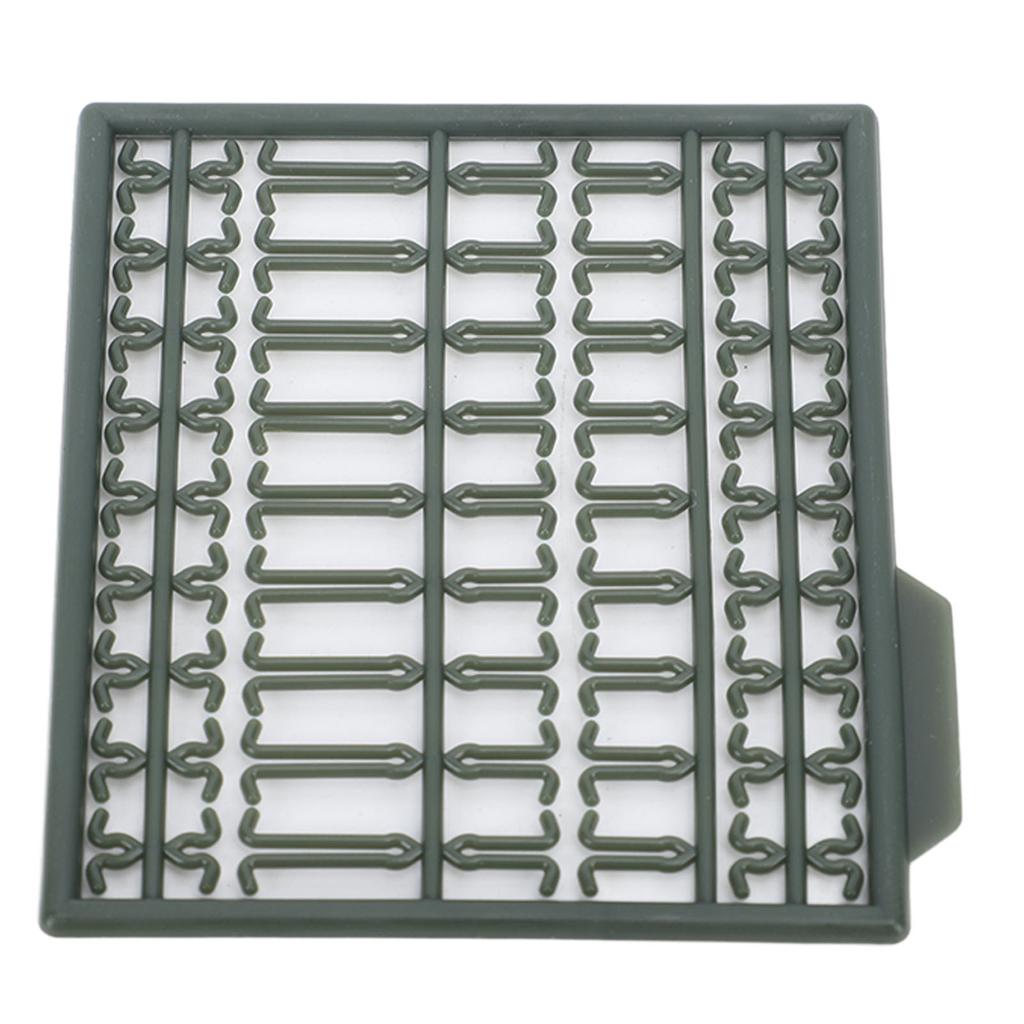 30Pcs Bait Stoppers Plastic Grid Type Strong Fish Hair Stopper for Carp Boat Lake River