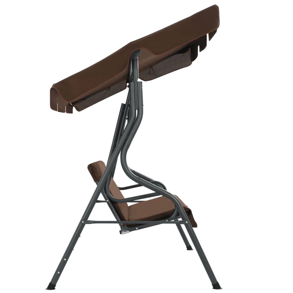 Hollywood Swing Chair Coffee Brown 170 * 110 * 153 cm