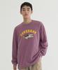 Slub Vintage Graphic Long Sleeve Magenta
