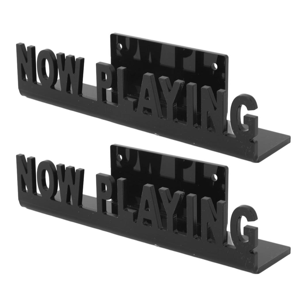 2PCS Now Playing Vinyl Record Stand Wall Mount Acrylic Album Record Holder Floating Book Shelves for Album Covers