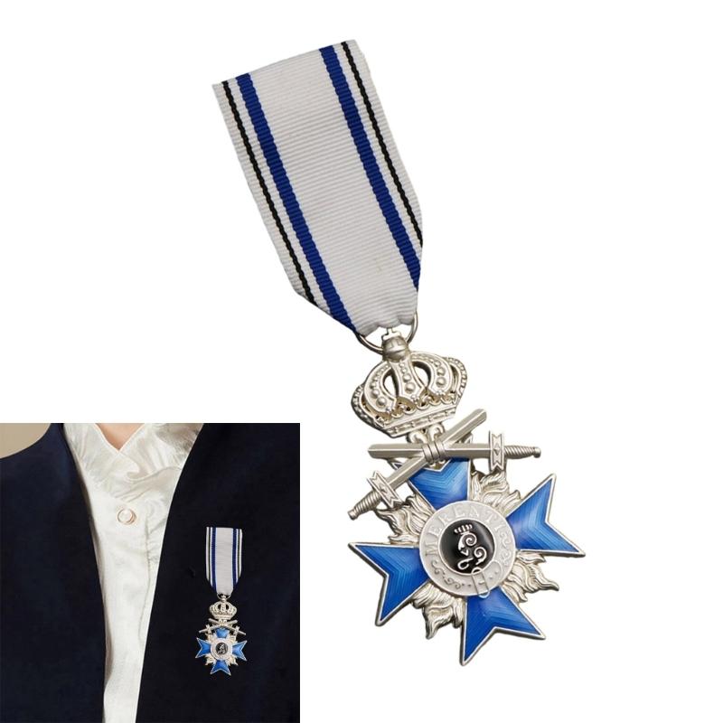 Prussia Crowns Crosses Medals Lapel Pin Militarys Medals Brooch Pin,Suit Pin Clothing Accessories Jewelry for Women Men