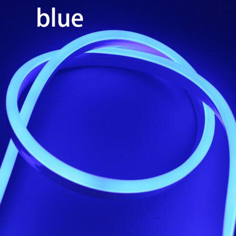 

Яркая светодиодная неоновая лента RGB, водонепроницаемая по стандарту IP65, со 120 светодиодами на метр для потрясающего декора Blue,2m
