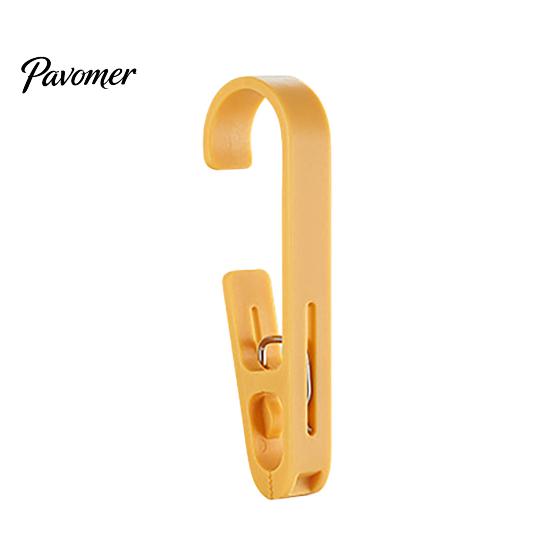 Home Organization Accessories Laundry Hook with Clip, Non-Drilling ABS Closet Organizer, Multi Purpose Plastic Clamps Durable Anti-slip Clothes