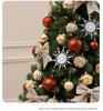 2025 White Flocked Snowy Christmas Tree Set with DIY Ornaments for Home Living Room