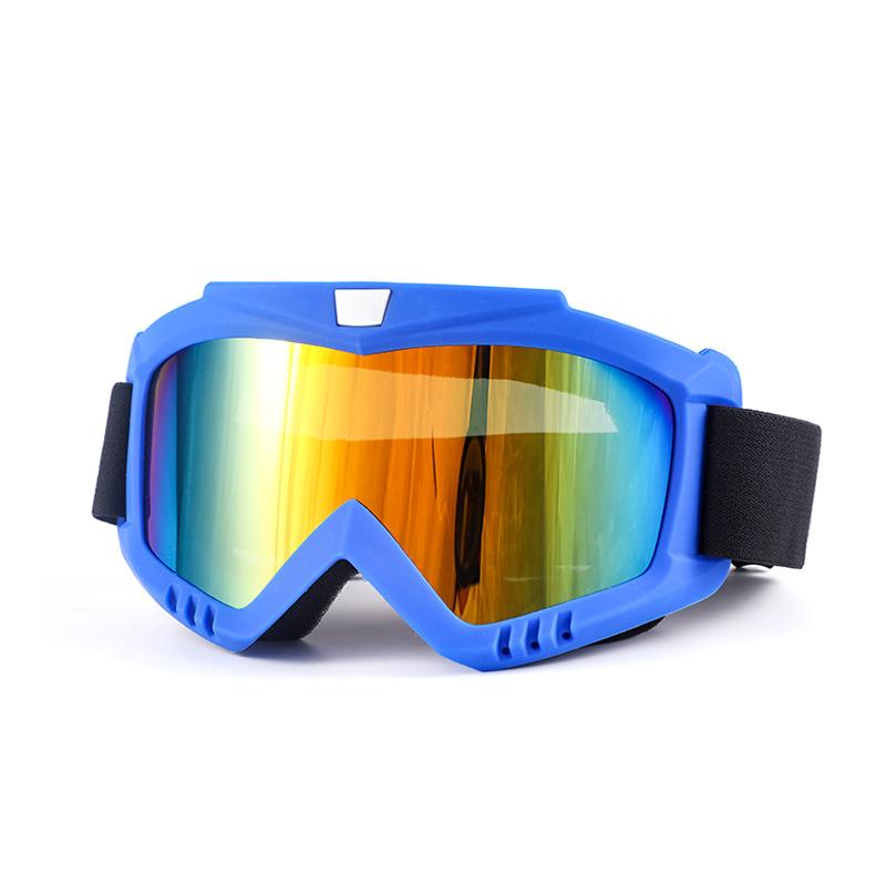 Outdoor Off-Road Motorcycle Windproof Sand-Proof UV-Protective Goggles with Interchangeable Lenses Full Frame for Riding