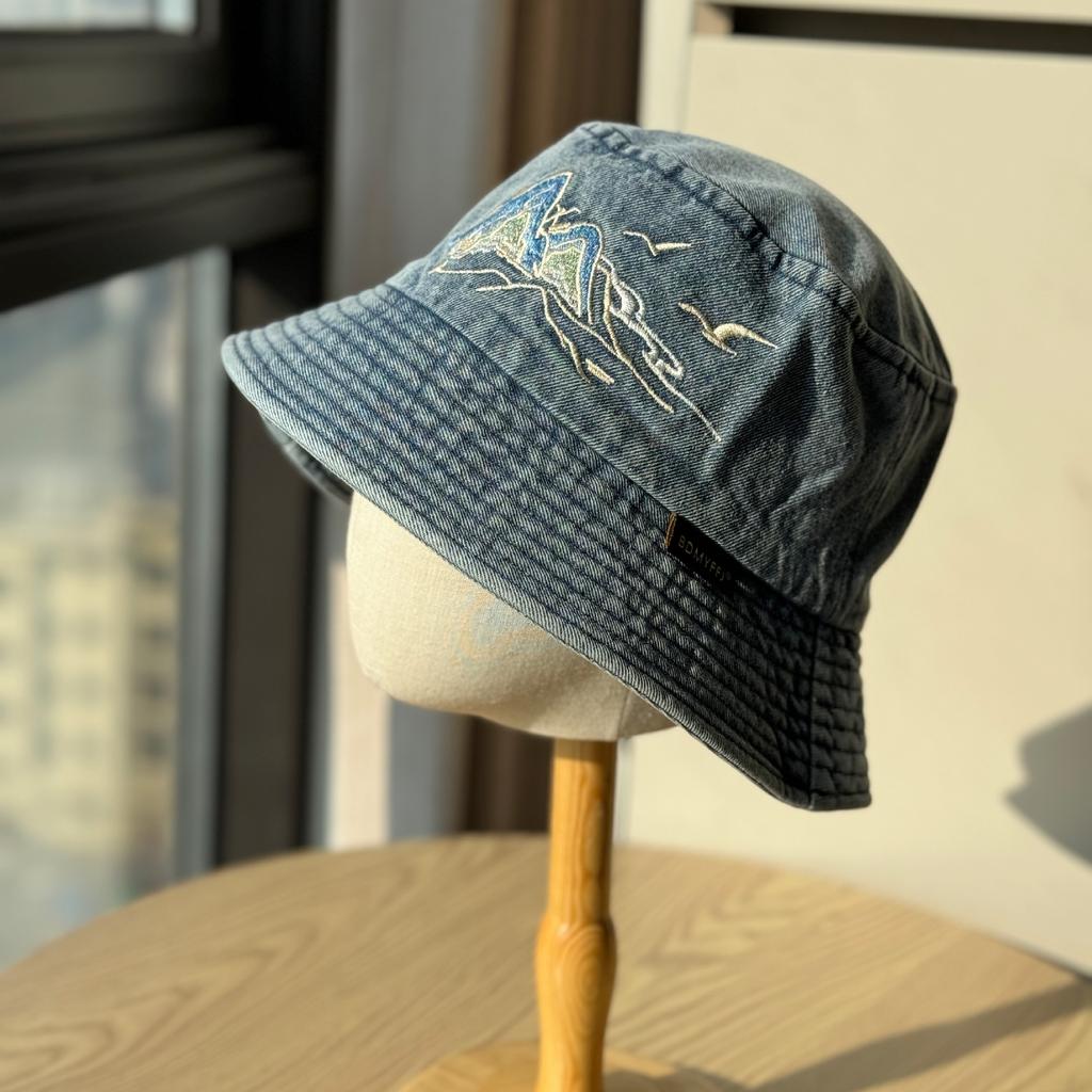 New Spring/Summer Washed Letter Embroidery Pink Fisherman Hat for Women, Sun Protection Hat, Vintage Outdoor Hiking Bucket Hat