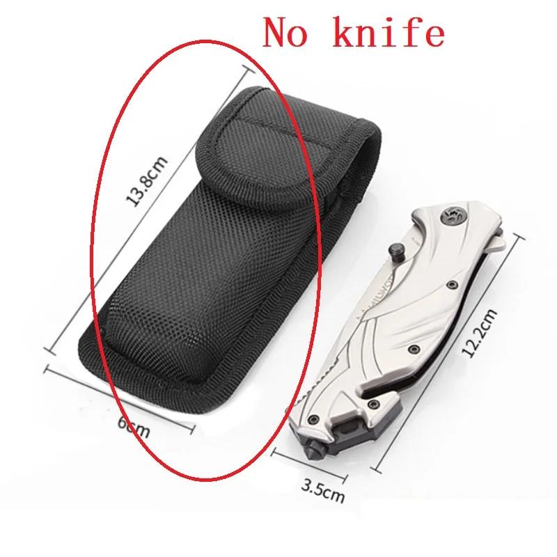 1 Pieza Funda de Nylon Navaja Plegable Herramienta Linterna Presilla para Cinturón Estuche Portador Funda de Cuero Funda Estuche Bolsa Bolsillo Caza Campamento Exterior