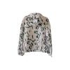 FILA Logo All Over Print Hooded Zip Jacket Women jackets White A11W210701F-ZA
