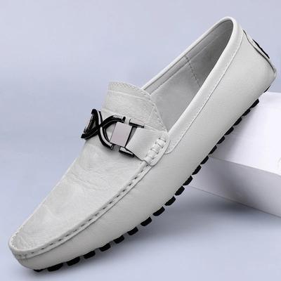 Handgefertigte Herren Bequeme Walking Slipper Echtes Leder Slipper Flats Neuer Trend Freizeitschuhe Designer Mokassins Heißer Verkauf Fahrschuhe