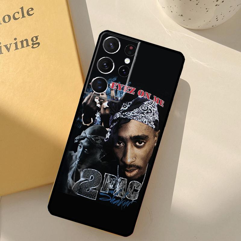 

Rapper 2pac Singer Tupac Phone Case For Samsung Galaxy S25 Ultra S20 S21 S22 S23 S24 S9 S10 Plus S25 FE Cover Shell Galaxy S23