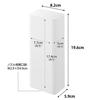 [Yamazaki] Magnet Bathroom Refill Pouch Dispenser Storage Holder S White W8.2xD5.9xH19.6cm Tower 10139