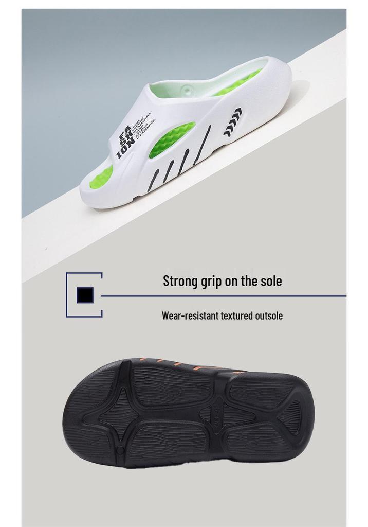 Men's Summer Trendy EVA Soft Sole Beach Slippers - Stylish Outdoor Sports and Women's Painted Coconut Sandals