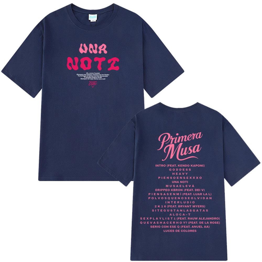 2025 Summer Rapper Omar Courtz Primera Musa Merch T-shirt Men Women Harajuku Vintage Hip Hop 100% Pure Cotton Leisure T-shirt