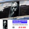 Mask Jason Car Stickers Car B-pillar Vinyl Decals Waterproof Auto Center Pillar Sticker Cover Scratches Vehicle Decor Accessorie