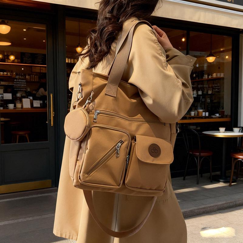 Crossbody Handbag Women's Multi-Pocket Tote Bag Lightweight Capacity Commuter Shoulder Bag