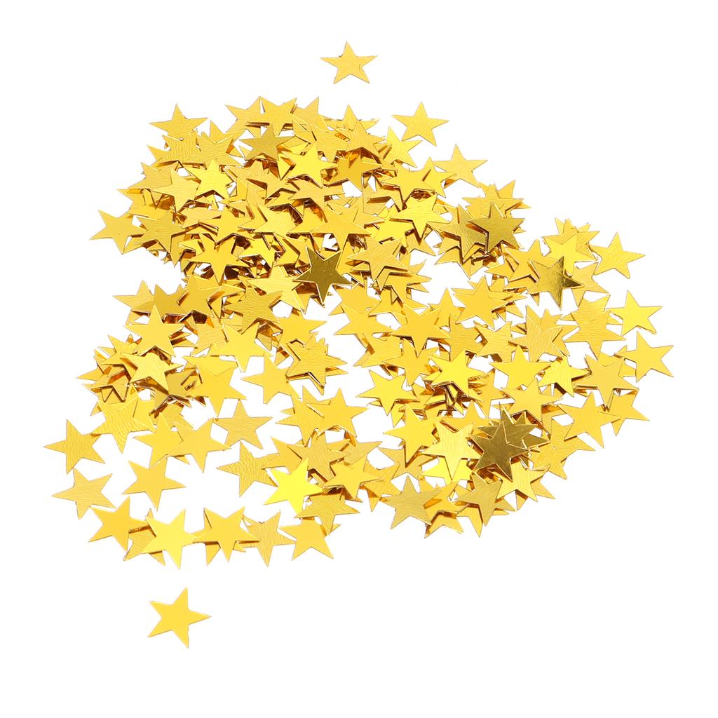 2000pcs 10Mm Pentagram Confetti Eco-Friendly Shiny Star Sequins For Party Birthday Wedding Festival Decor Blue Silver Table