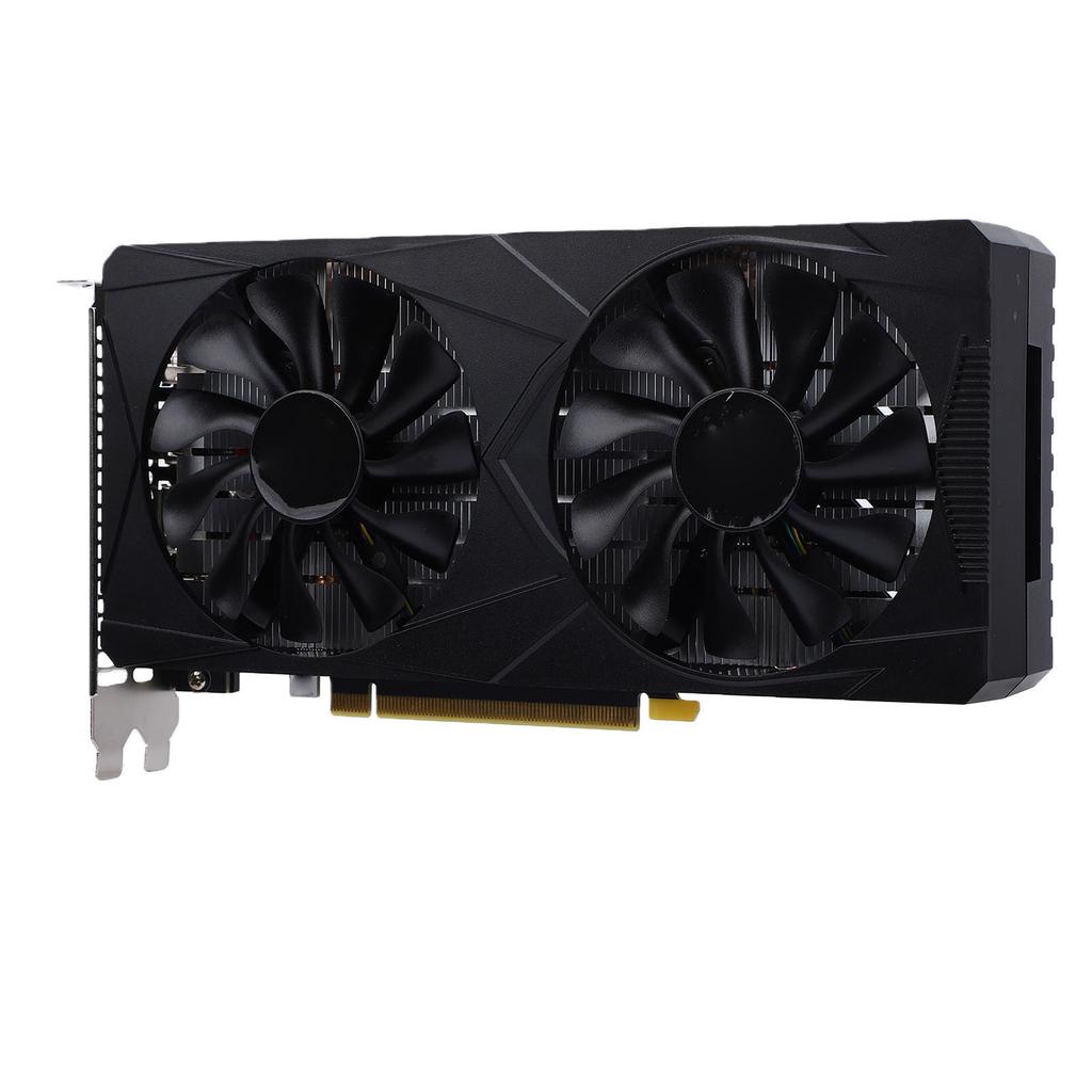 Komputer Stacjonarny Karta Graficzna do Gier 6GB GDDR6 Dedykowana Karta Graficzna 192 Bit Podwójny Wentylator Wsparcie 1080p 2K Gry AAA