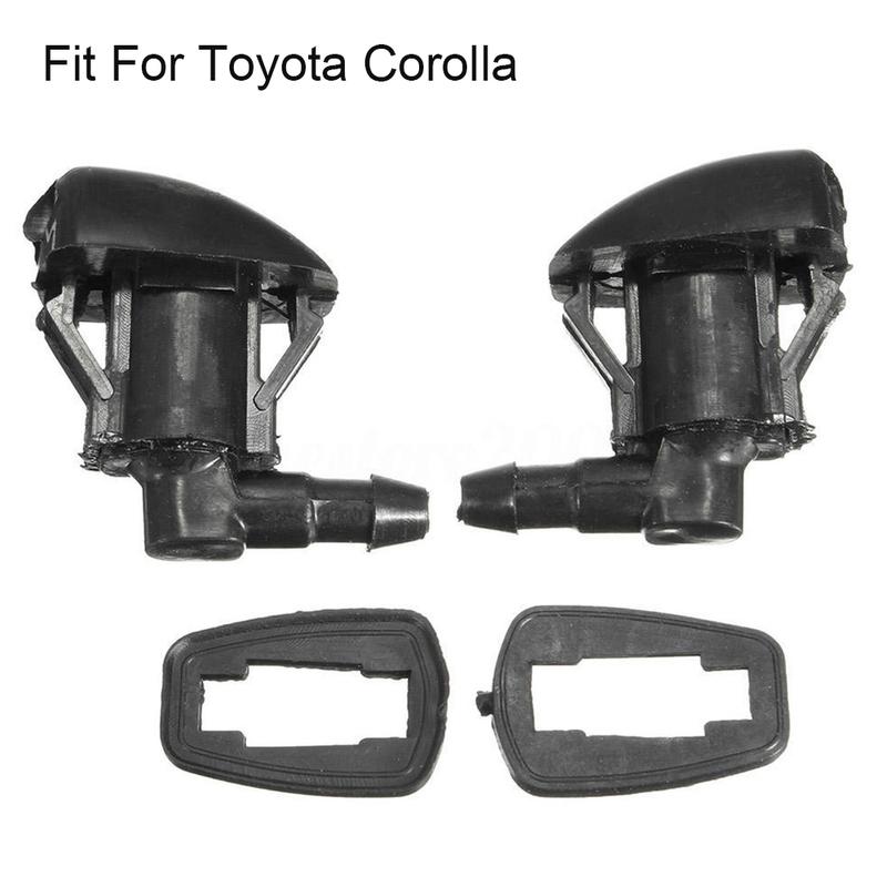 2Pcs Car Front Windshield Wiper Water Washer Jet Nozzle For Toyota Corolla 2002 2003 2004 2005 2006 For Camry 2003 2004 2005