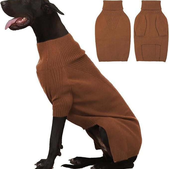 Klassischer Hundepullover mit verdrehtem Seil - Mehrfarbige Haustierkleidung