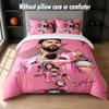 Set Biancheria da Letto Design Lionel Messi 1 Copripiumino + 2 Federe Morbido Traspirante Biancheria da Letto per la Casa