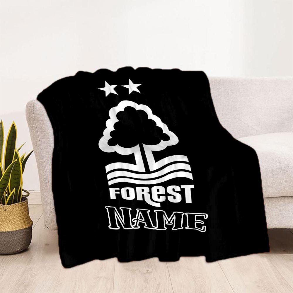 Forest Club Emblem Blanket Durable Comfort Suitable for Couch Seaside Chair for All Occasions Stylish Decor Gifts For Family Or Friends