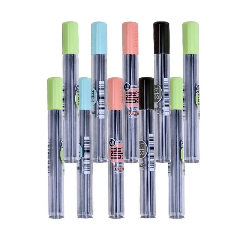 Non Sharpening Mechanical Pencils with Pencil Sharpeners 2.0mm Replaceable Refills Press Pens School Stationery Office Supplies