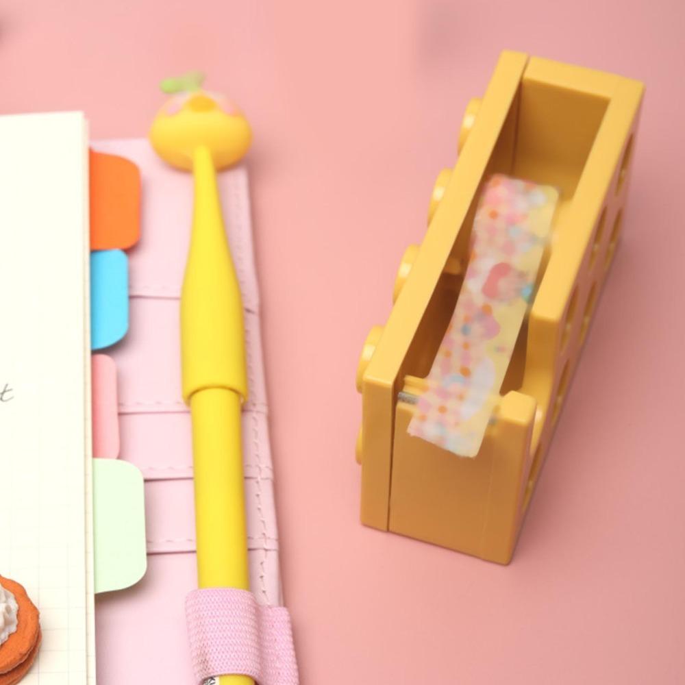 Small Size Tape Cutter Polymer Building Block Tape Dispenser Tape Dispenser  Office Workspace