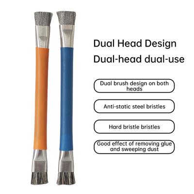 Safe Brush Anti-Static Motherboard PCB Cleaning Brush for Mobile Phone Repair Tools Kit Double Head Convenience