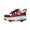 Kid's Roller Skates Removable Flat Charging LED Four Wheels Glowing Sports Shoes Pink Women's Glowing Sneakers
