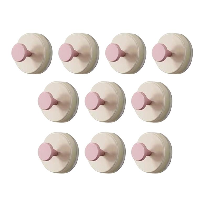 Pack of 10 Bathroom Suction Cup Hooks Rustproof Suction Hooks Foldable Hangers For Easy Hanging In Wet Area