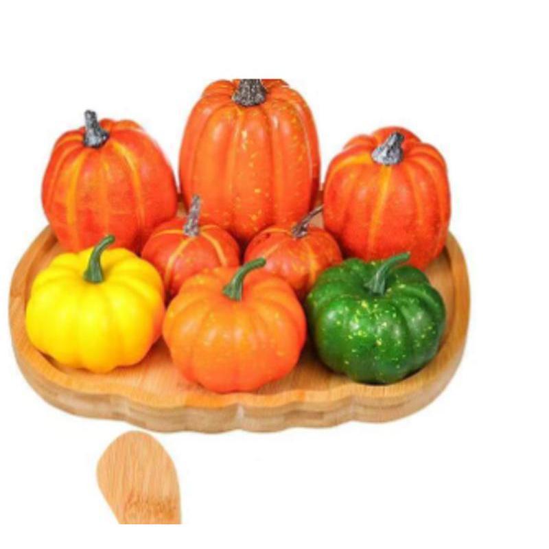 Creative New Halloween Pumpkin Tray Useful Suitable Family Festival Celebrate Snack Plate Funny Pumpkin Pattern Party Props Tray