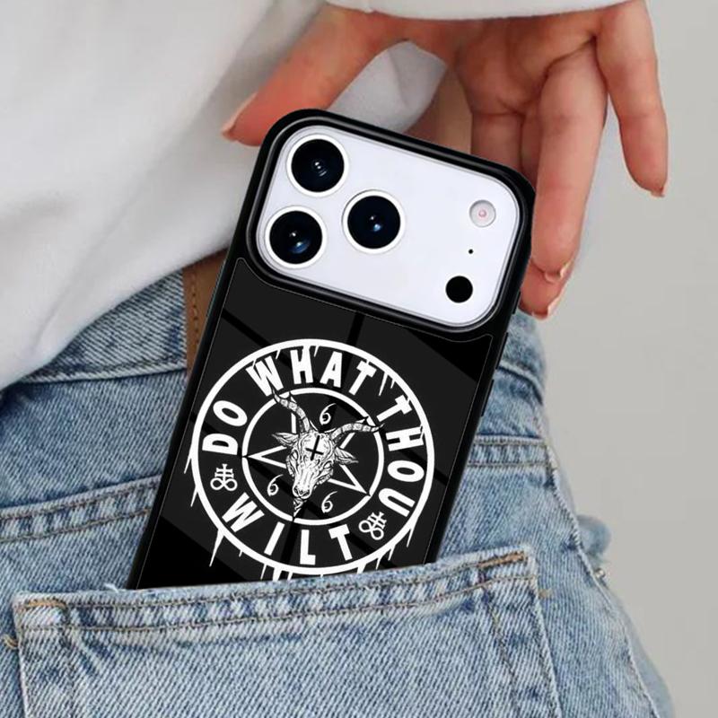 

Pentagram 666 Demonic Phone Case for iPhone 17ProMax 12 13 14 15 16e 17 Pro Max Plus Air Cover iPhone 12 Pro