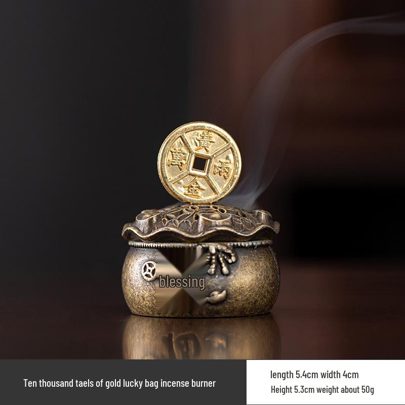 Creative Alloy Mini Indoor Incense Burner - Perfect for Homes, Hotels, and Small Decorative Spaces